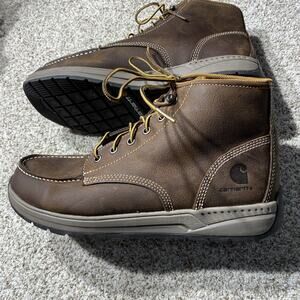 Carhartt lightweight Chukka Men's Boots Size 9.5M Brown Soft Toe - EUC